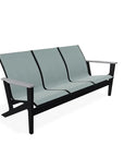 Wexler Sling Chat Three-Seat Sofa Polymer Arms