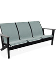 Wexler Sling Chat Three-Seat Sofa Polymer Arms