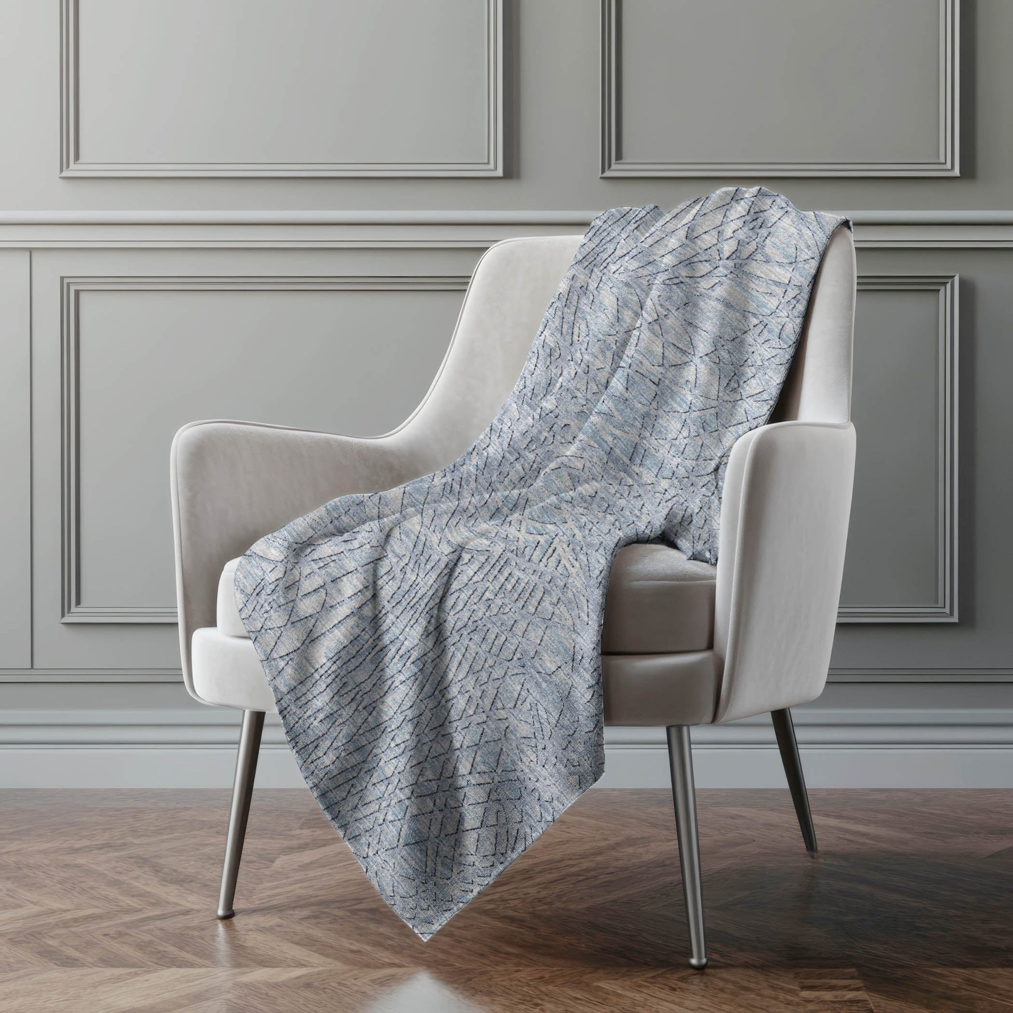 Addison Rugs Whimsical Flowy Lines 50" x 70" Throw Blanket