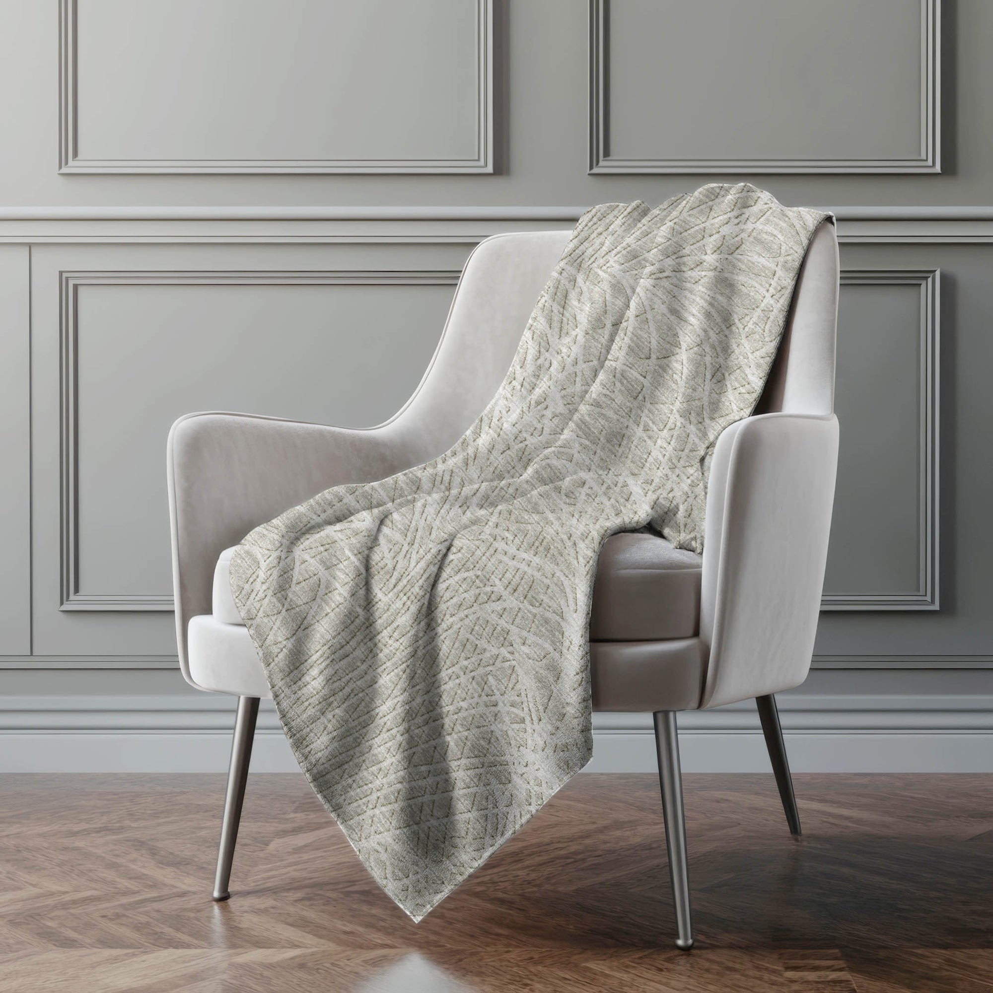 Addison Rugs Whimsical Flowy Lines 50" x 70" Throw Blanket