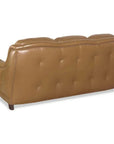 Williamsburg Burgundy Red Leather Sofa Made the USA -- view 10