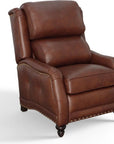Williamsburg Burgundy Red Leather Sofa Made the USA -- view 14