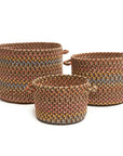 Woodstock Braided Handmade Basket 3PC