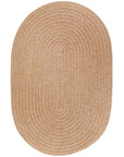 Rhody Rug Wool Solids Braided Oval Area Rugs