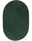 Rhody Rug Wool Solids Braided Oval Reversible Area Rugs