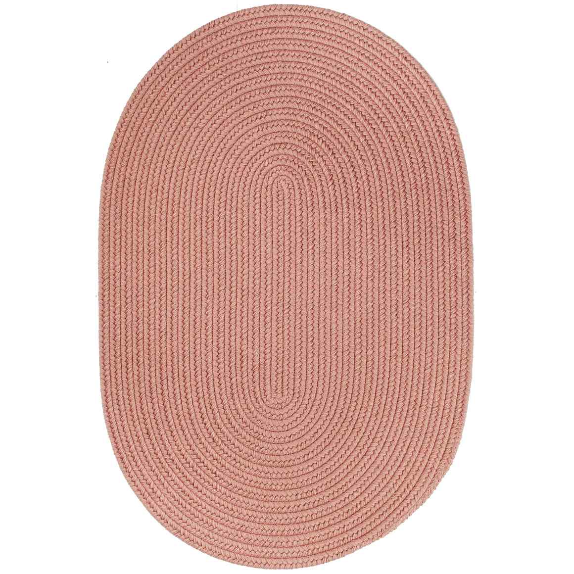 Rhody Rug Wool Solids Braided Oval Reversible Area Rugs