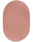 Rhody Rug Wool Solids Braided Oval Reversible Area Rugs