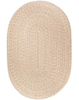Rhody Rug Wool Solids Braided Oval Reversible Area Rugs