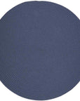 Rhody Rug Wool Solids Braided Round Reversible Area Rugs