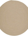 Rhody Rug Wool Solids Braided Round Reversible Area Rugs