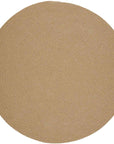 Rhody Rug Wool Solids Braided Round Reversible Area Rugs