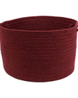 Wool Solids Flat Braid Handmade Basket