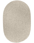 Wool Solids Flat Braid Oval Area Rugs