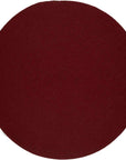 Wool Solids Flat Braid Round Area Rugs