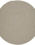 Wool Solids Flat Braid Round Area Rugs