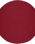 Wool Solids Flat Braid Round Area Rugs