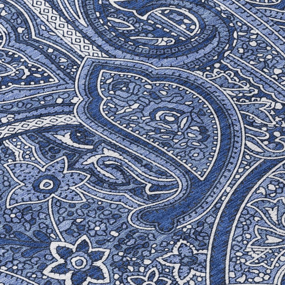 Addison Rugs Woven Blocks Blue Washable Indoor-Outdoor Rug