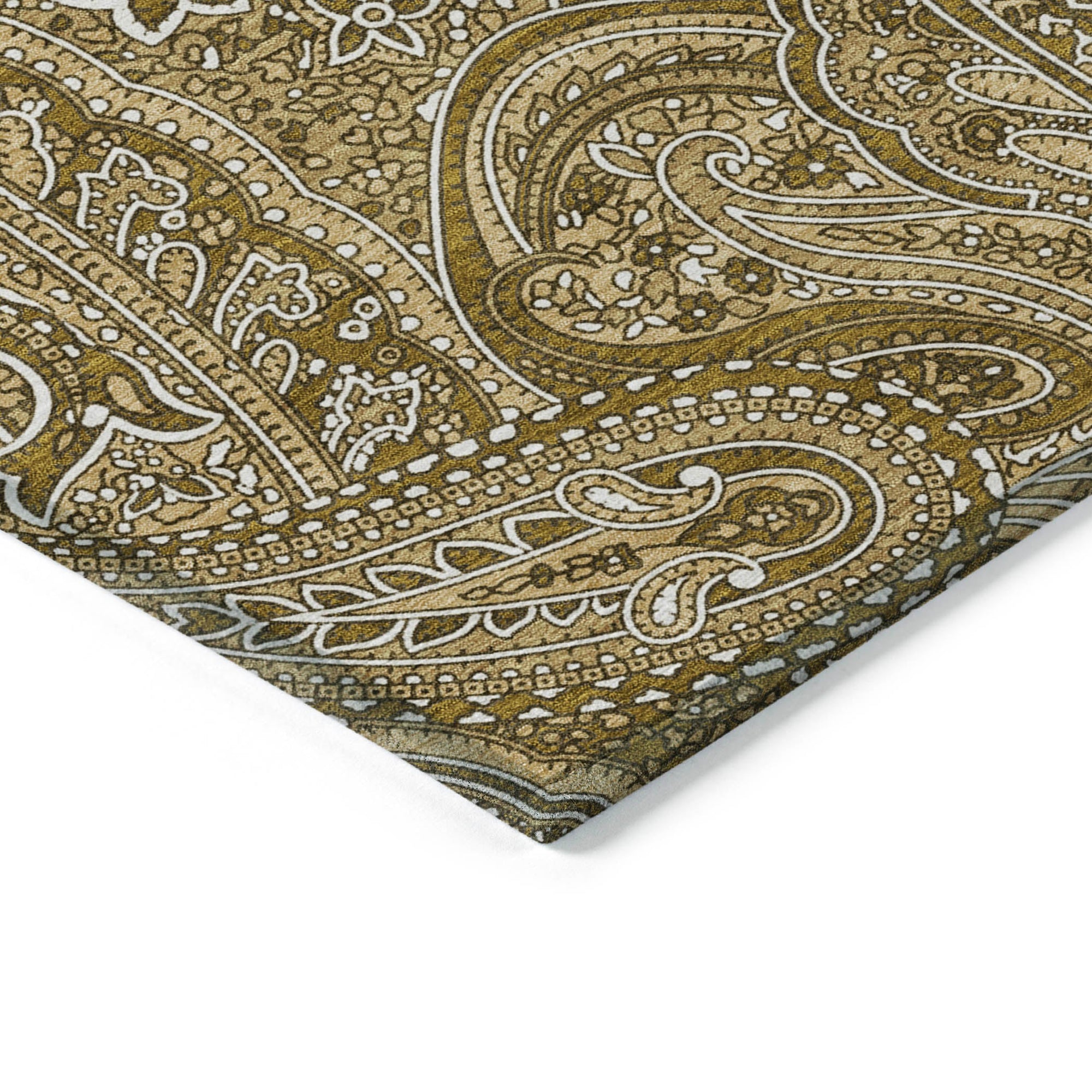 Addison Rugs Woven Blocks Brown Washable Indoor-Outdoor Rug