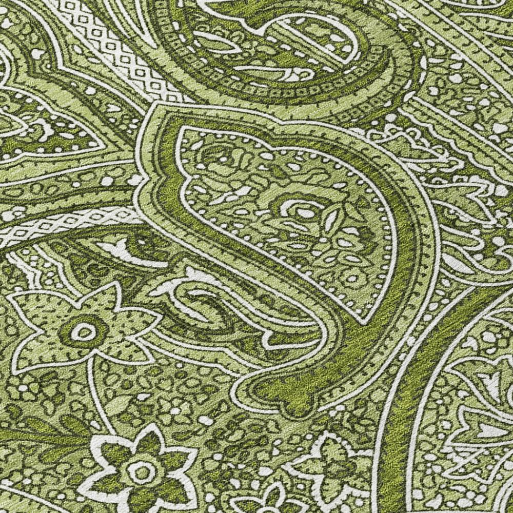 Addison Rugs Woven Blocks Green Washable Indoor-Outdoor Rug