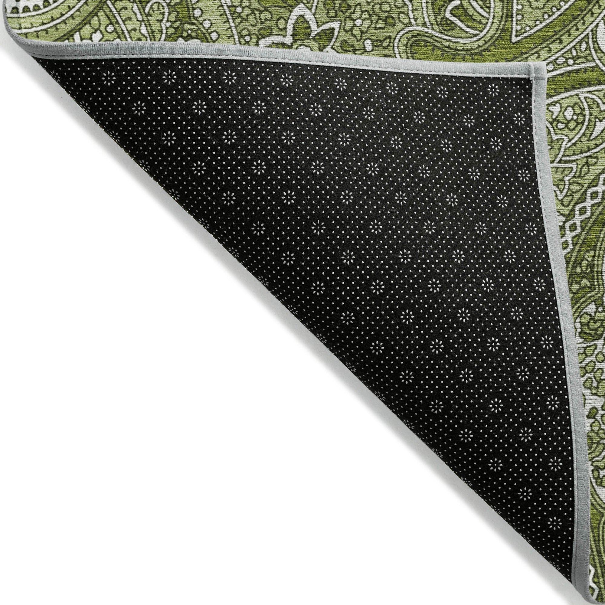 Addison Rugs Woven Blocks Green Washable Indoor-Outdoor Rug