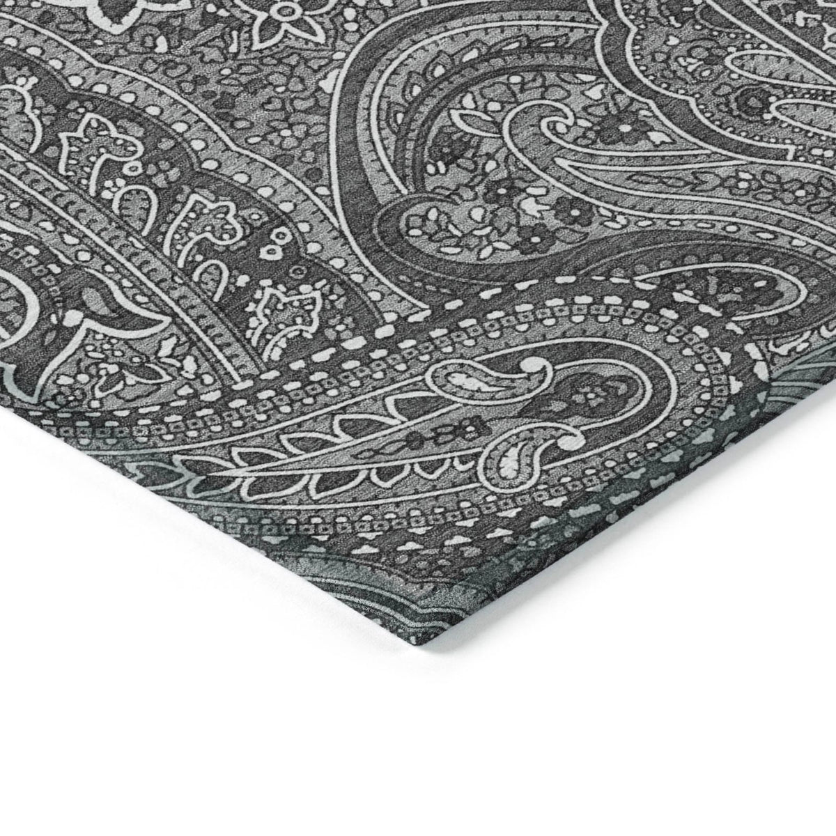 Addison Rugs Woven Blocks Grey Washable Indoor-Outdoor Rug
