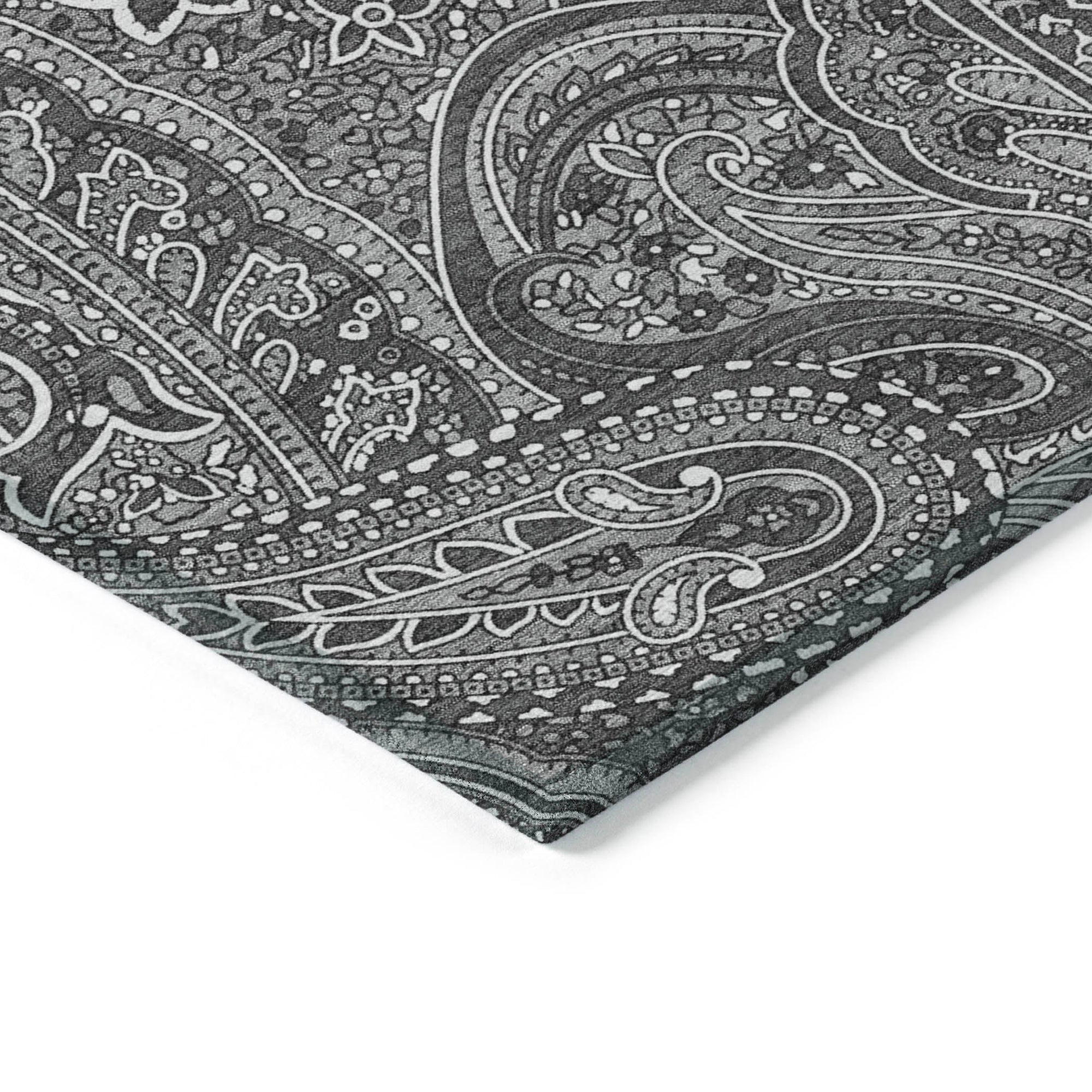 Addison Rugs Woven Blocks Grey Washable Indoor-Outdoor Rug