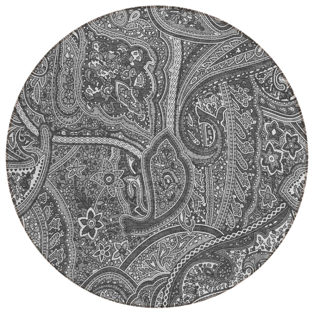 Addison Rugs Woven Blocks Grey Washable Indoor-Outdoor Rug