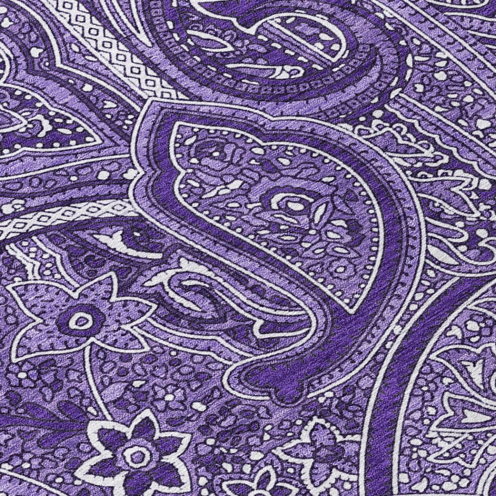 Addison Rugs Woven Blocks Purple Washable Indoor-Outdoor Rug