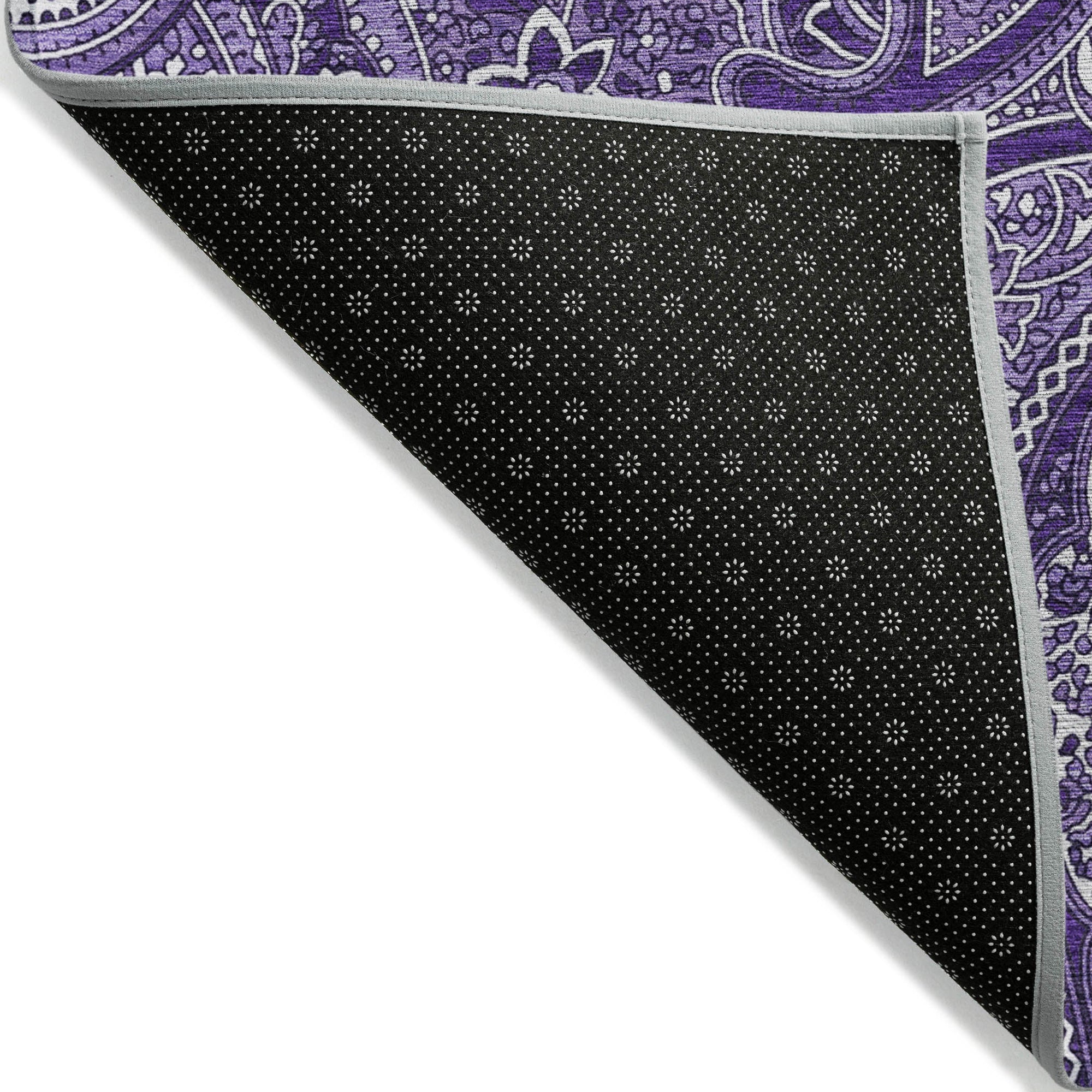 Addison Rugs Woven Blocks Purple Washable Indoor-Outdoor Rug