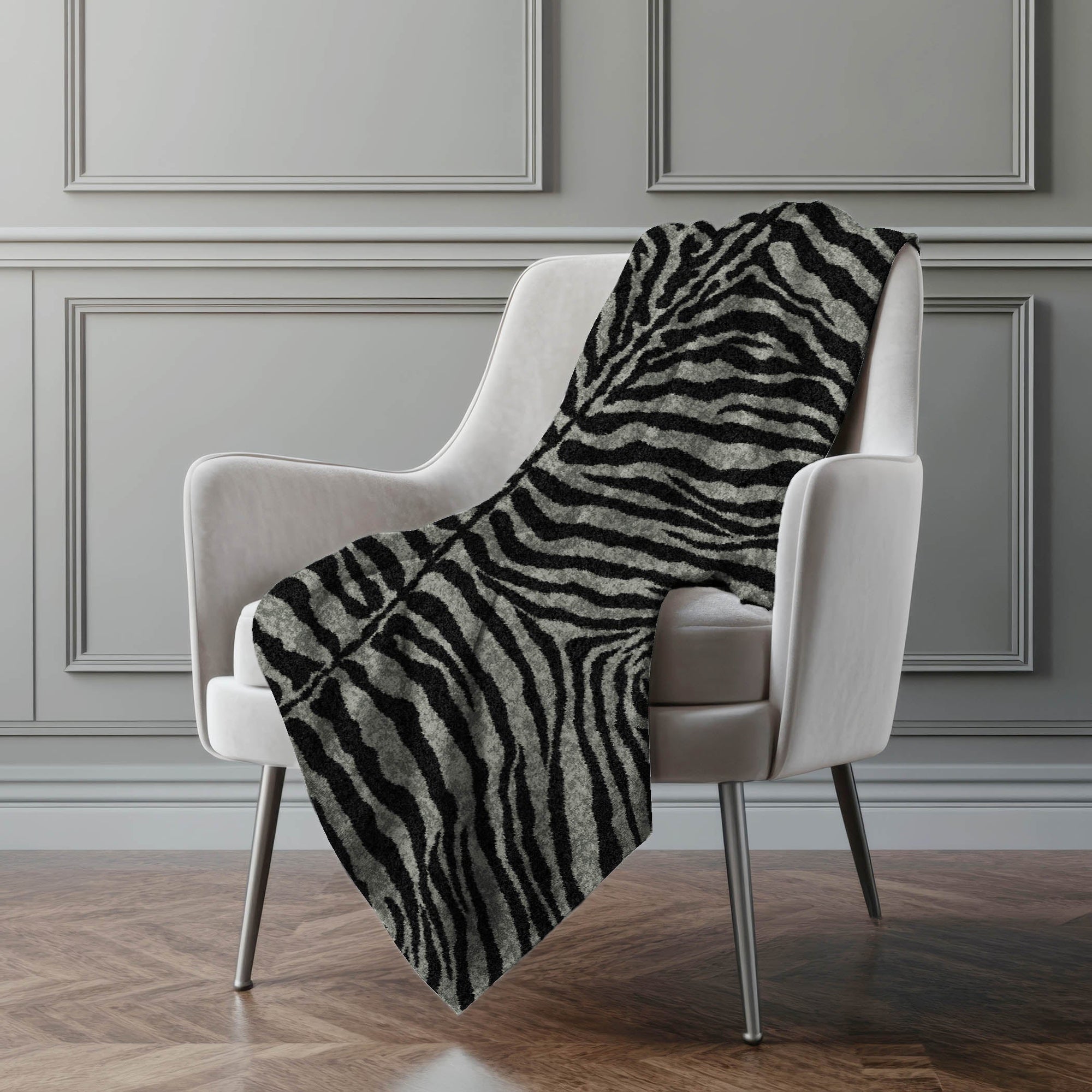 Addison Rugs Zebra 50" x 70" Throw Blanket