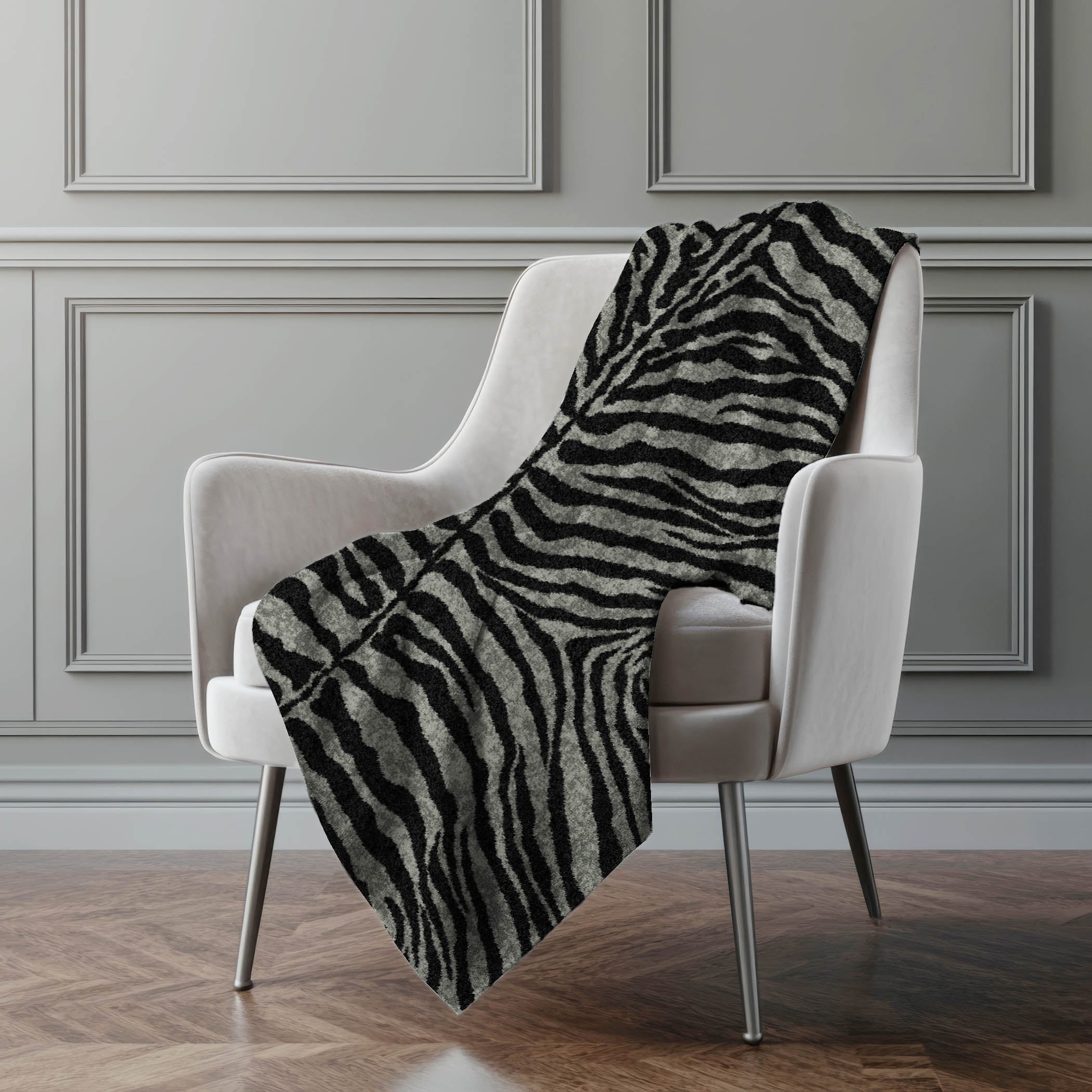 Zebra 50&quot; x 70&quot; Throw Blanket