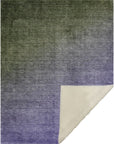 Ombre Green Washable Indoor-Outdoor Rug