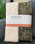 Ocean Ripples Mocha Washable Indoor-Outdoor Rug