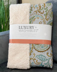 Paisley Ivory Washable Indoor-Outdoor Rug