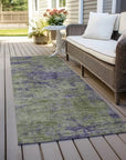 Acacina Green Washable Indoor - Outdoor Rug - LOOMLAN - LOOMLAN Rugs - Outdoor Rugs