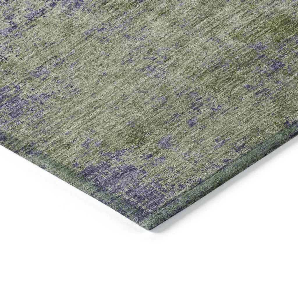 Acacina Green Washable Indoor - Outdoor Rug - LOOMLAN - LOOMLAN Rugs - Outdoor Rugs