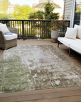 Adiva Brown Washable Indoor - Outdoor Rug - LOOMLAN - LOOMLAN Rugs - Outdoor Rugs