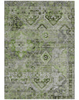Aelain Aloe Washable Indoor - Outdoor Rug - LOOMLAN - LOOMLAN Rugs - Outdoor Rugs