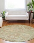 Aelain Orange Washable Indoor - Outdoor Rug - LOOMLAN - LOOMLAN Rugs - Outdoor Rugs