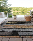 Aelaris Black Washable Indoor - Outdoor Rug - LOOMLAN - LOOMLAN Rugs - Outdoor Rugs