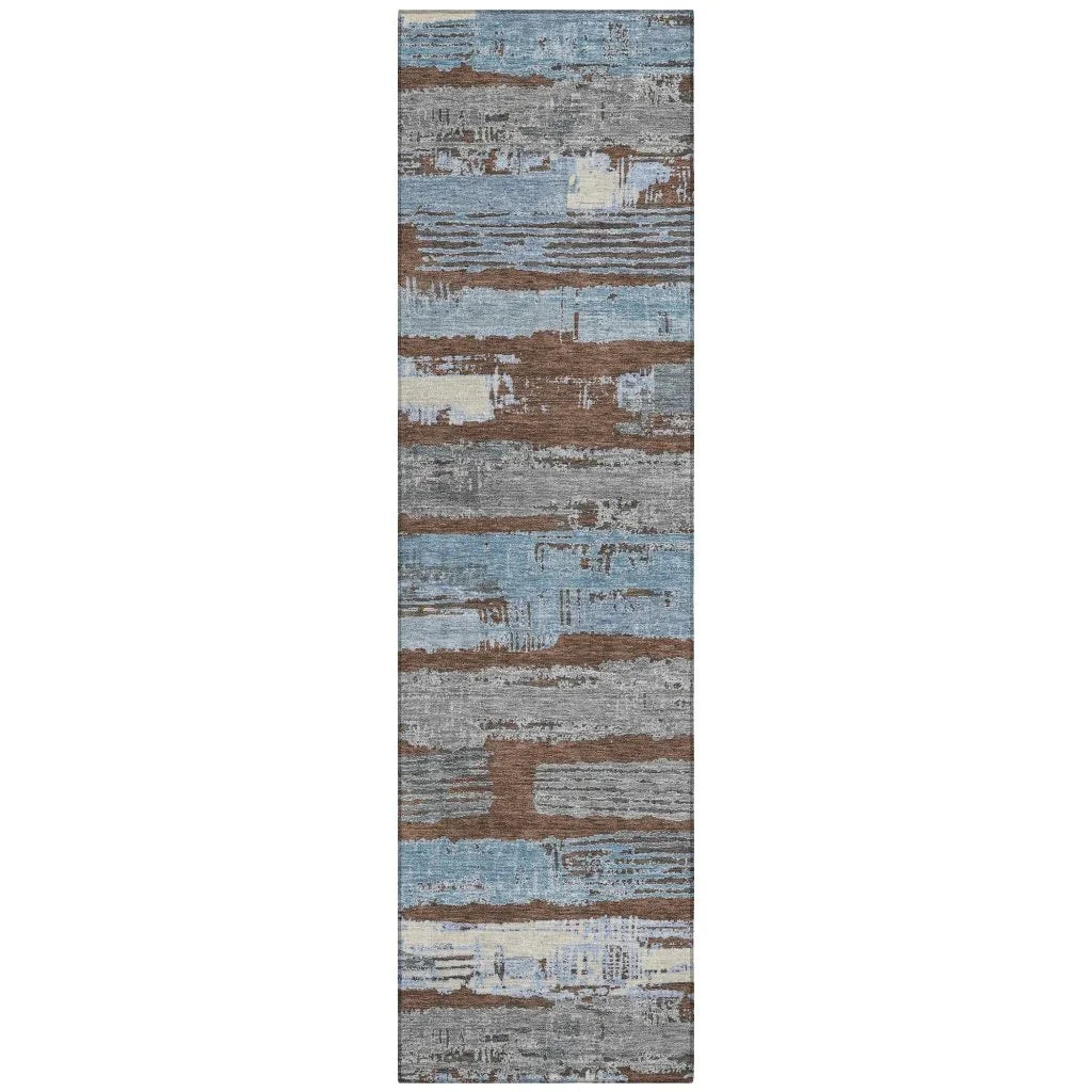 Aelaris Chocolate Washable Indoor - Outdoor Rug - LOOMLAN - LOOMLAN Rugs - Outdoor Rugs