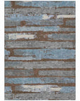 Aelaris Chocolate Washable Indoor - Outdoor Rug - LOOMLAN - LOOMLAN Rugs - Outdoor Rugs