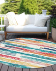 Aelaris Ivory Washable Indoor - Outdoor Rug - LOOMLAN - LOOMLAN Rugs - Outdoor Rugs