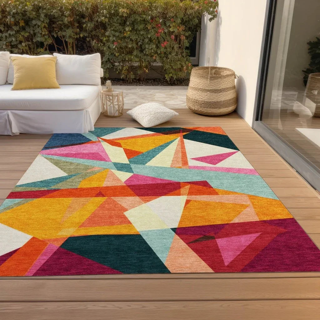 Aelas Ivory Washable Indoor - Outdoor Rug - LOOMLAN - LOOMLAN Rugs - Outdoor Rugs