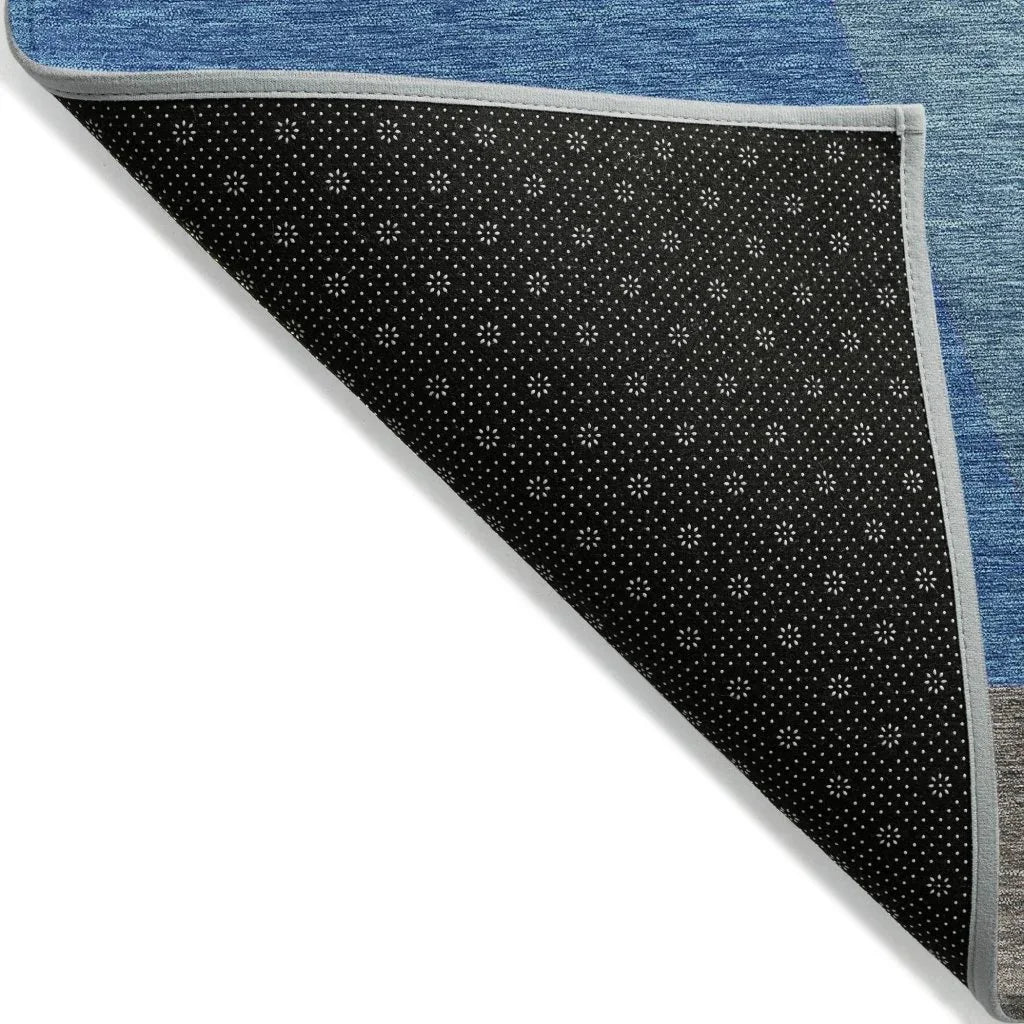 Aeleth Blue Washable Indoor - Outdoor Rug - LOOMLAN - LOOMLAN Rugs - Outdoor Rugs