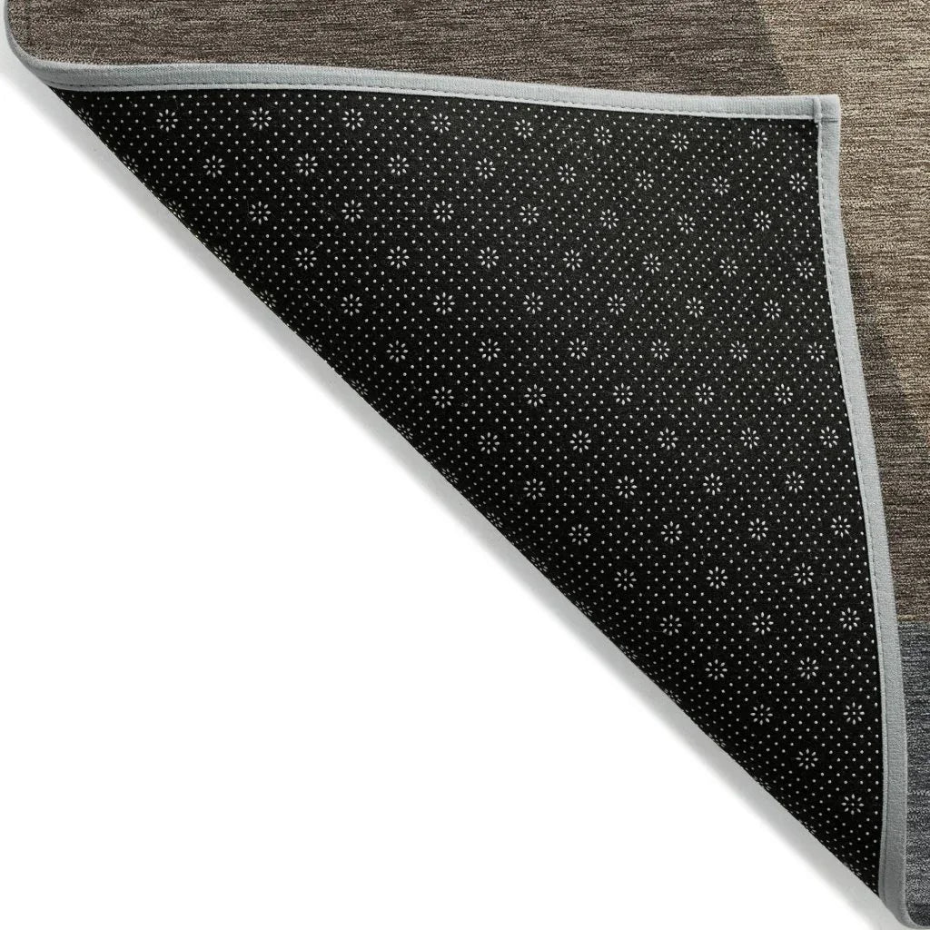 Aeleth Brown Washable Indoor - Outdoor Rug - LOOMLAN - LOOMLAN Rugs - Outdoor Rugs