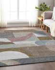 Aeleth Mocha Washable Indoor - Outdoor Rug - LOOMLAN - LOOMLAN Rugs - Outdoor Rugs