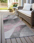 Aelien Pink Washable Indoor - Outdoor Rug - LOOMLAN - LOOMLAN Rugs - Outdoor Rugs