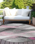 Aelien Pink Washable Indoor - Outdoor Rug - LOOMLAN - LOOMLAN Rugs - Outdoor Rugs