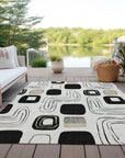 Aelira Ivory Washable Indoor - Outdoor Rug - LOOMLAN - LOOMLAN Rugs - Outdoor Rugs